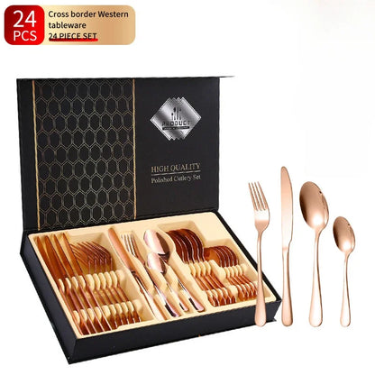 SteelElegance™ – 24-delige roestvrijstalen bestekset | 50% korting