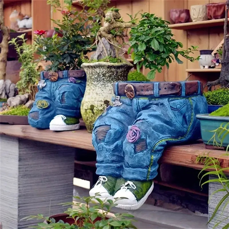 DenimBloom™ – Bloempot in jeansvorm | 50% korting