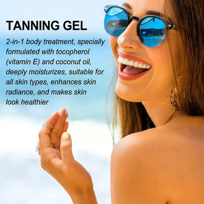SunGlow™ 150g – Natuurlijk Bruin Zonder Zon in Slechts Enkele Minuten | 1+1 GRATIS