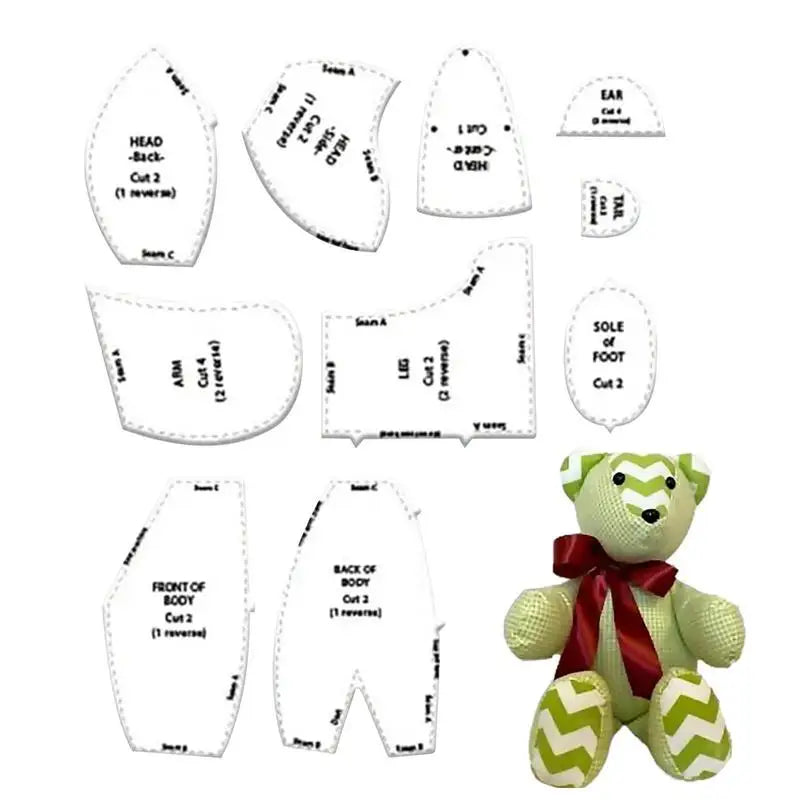 MemoryBear - Stencil liniaal set (10 stuks) | 50% KORTING