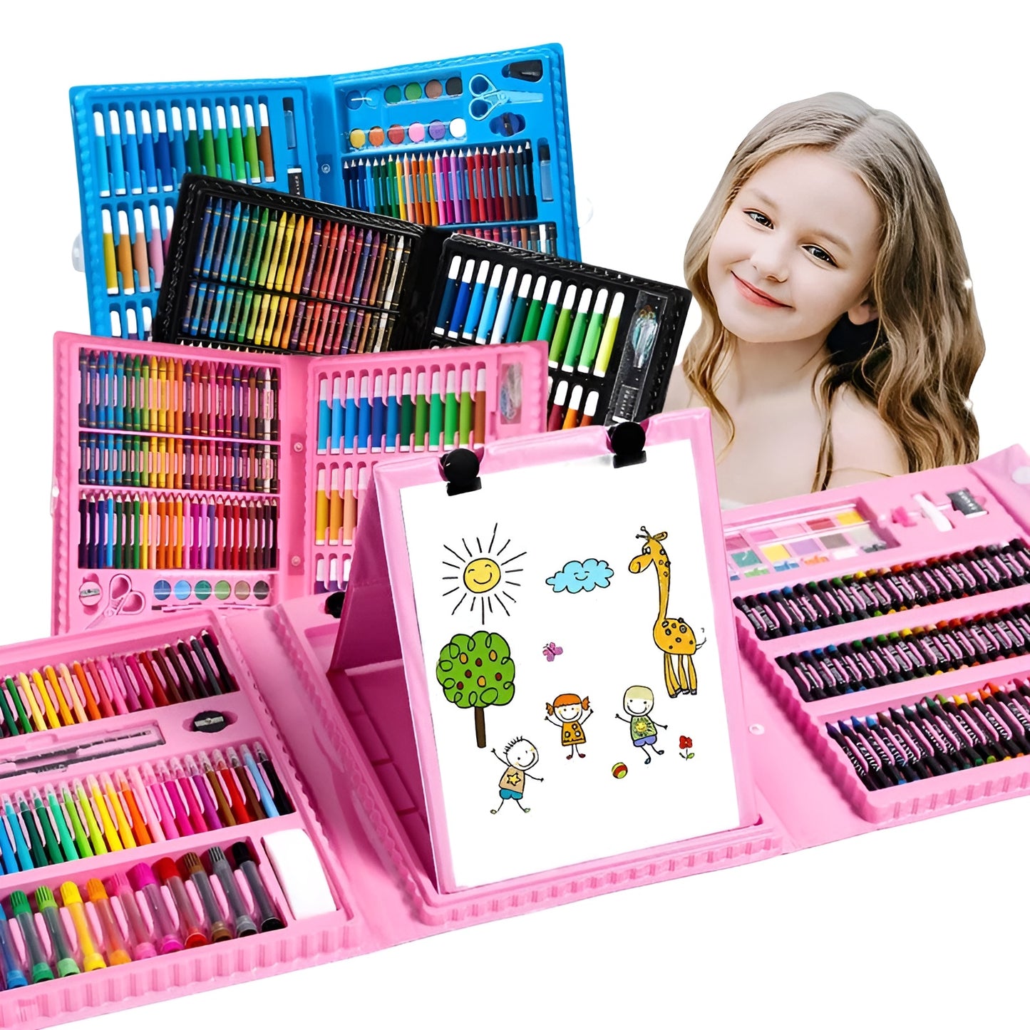 KreativBox - 208 kunstschilderijsets voor kinderen | 50% KORTING