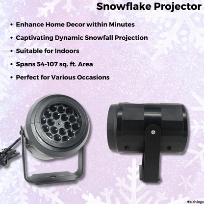 Sneeuwvlokprojector - De origineelste kerstdecoratie zonder moeite | 50% KORTING