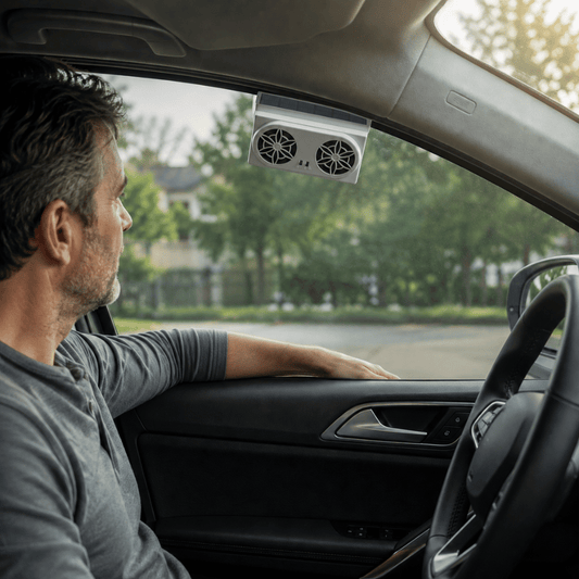 SolarBreeze — Auto Ventilator op Zonne-energie | 50% KORTING