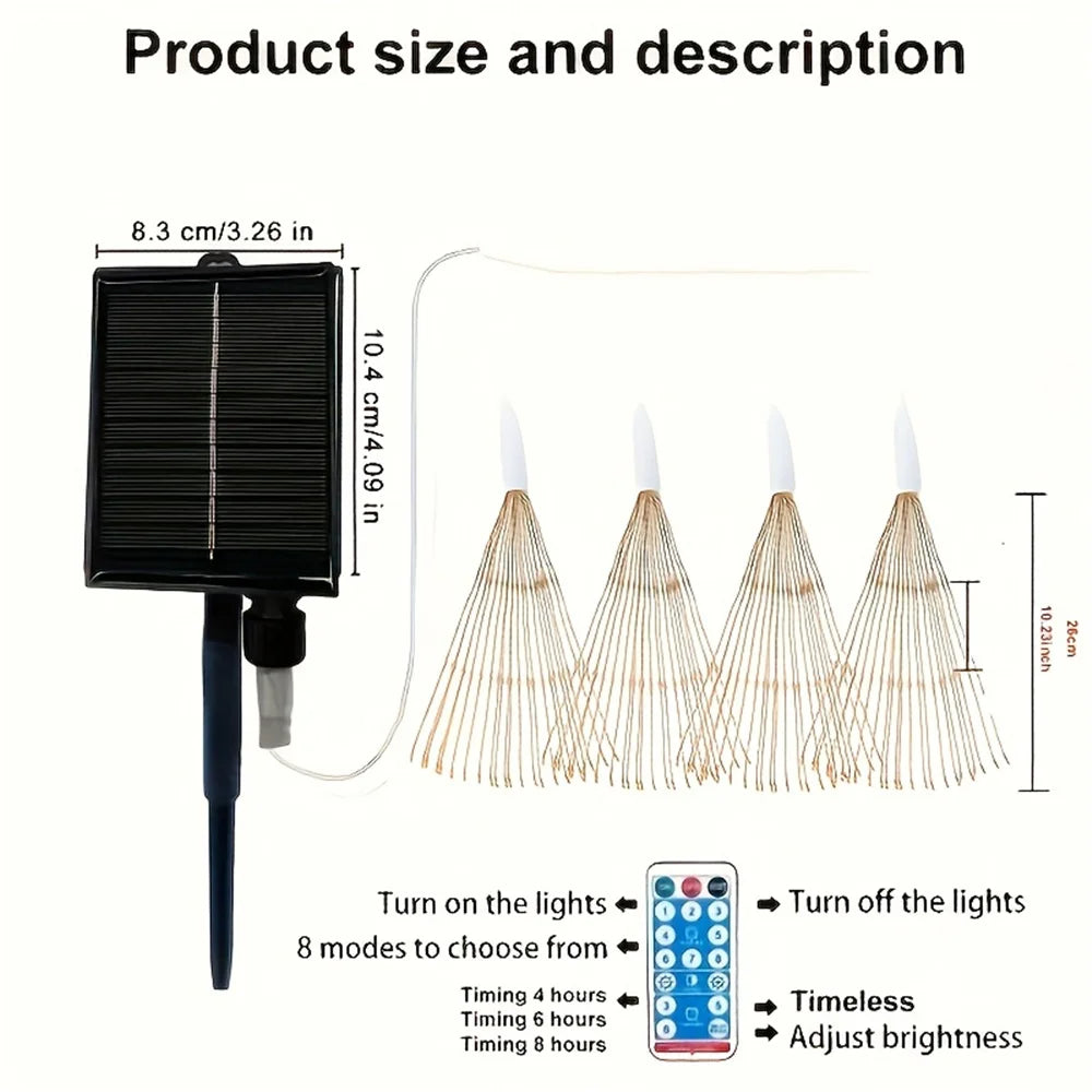 SolarGlow - Hangende Solar-Vuurwerkverlichting | 50% KORTING