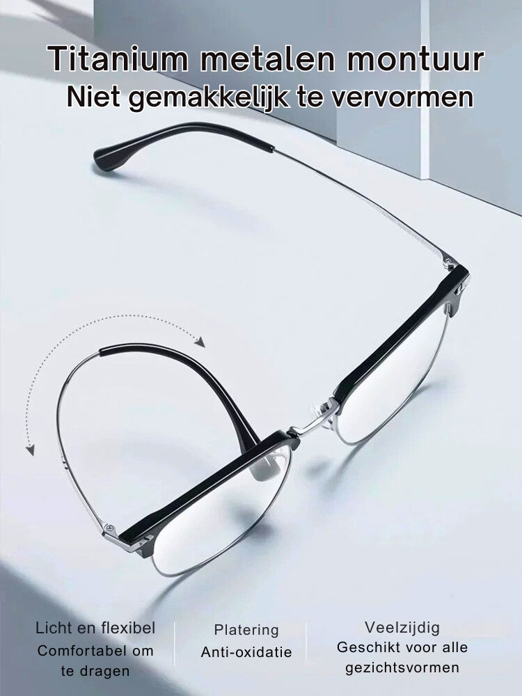 ClearSight™ Unisex – Ultralichte Bril met Anti-Blauw Licht Bescherming & Leeshulp | 1+1 GRATIS