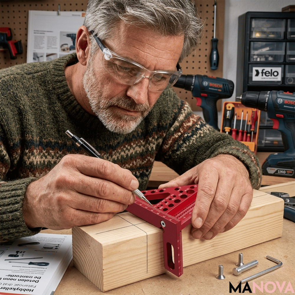 EdgeCraft Pro – Precisie Hoektool | 1+1 GRATIS
