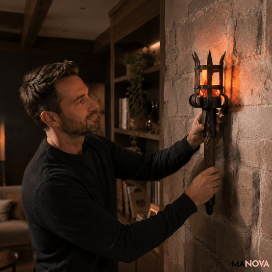 FlameHaven — Middeleeuwse Fakkel-Wandlamp | 50% KORTING