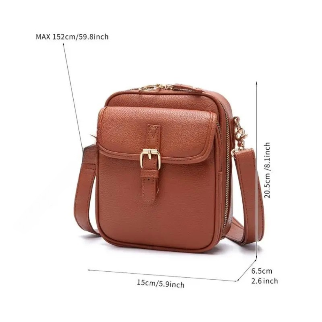 LineaLux® Crossbody-lederen tas | 50% KORTING