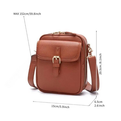 LineaLux® Crossbody-lederen tas | 50% KORTING