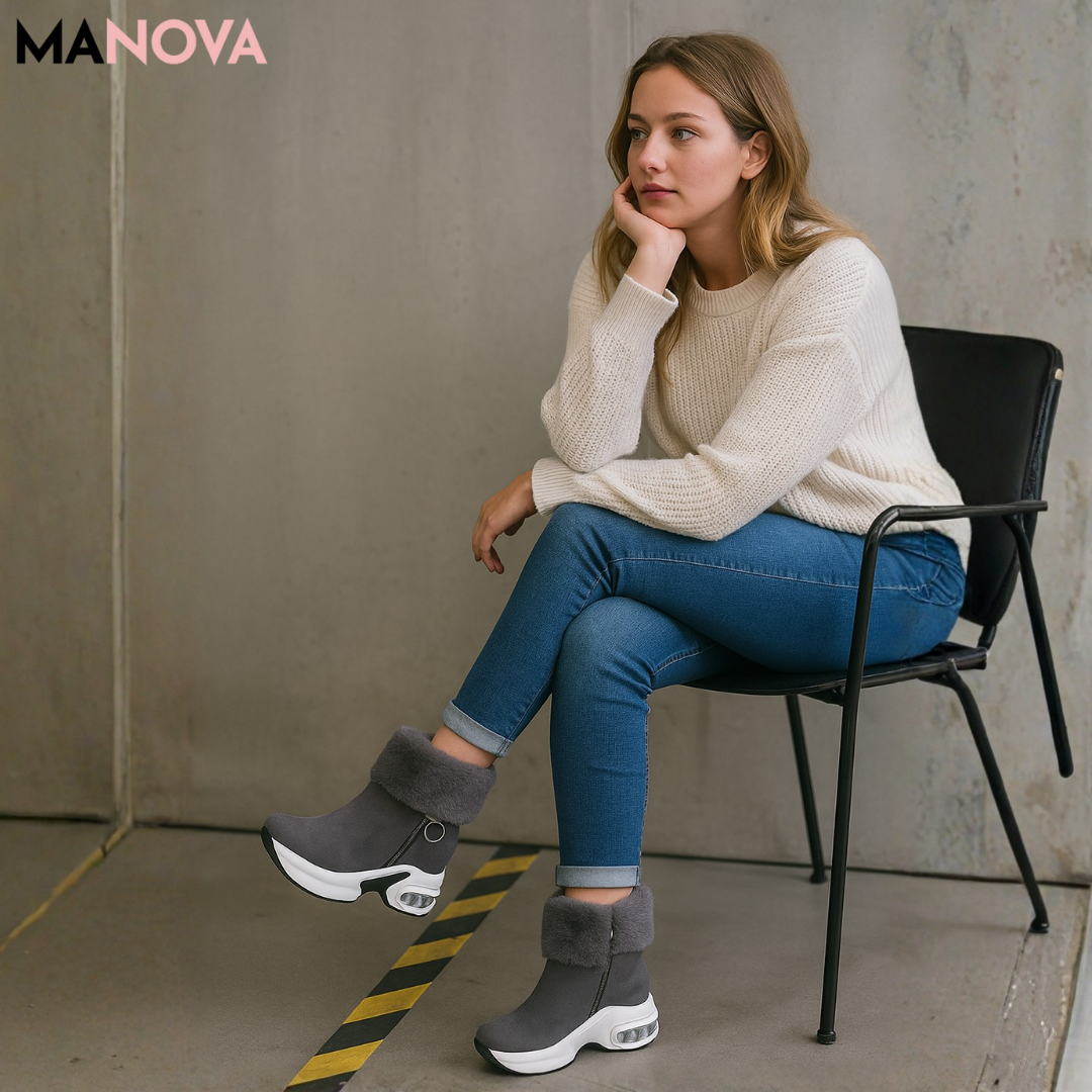 Emma – Warme & Stijlvolle Enkellaarsjes | 50% KORTING