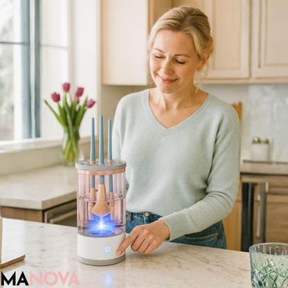 GlamClean – 3-in-1 Kwastenreiniger | 50% KORTING