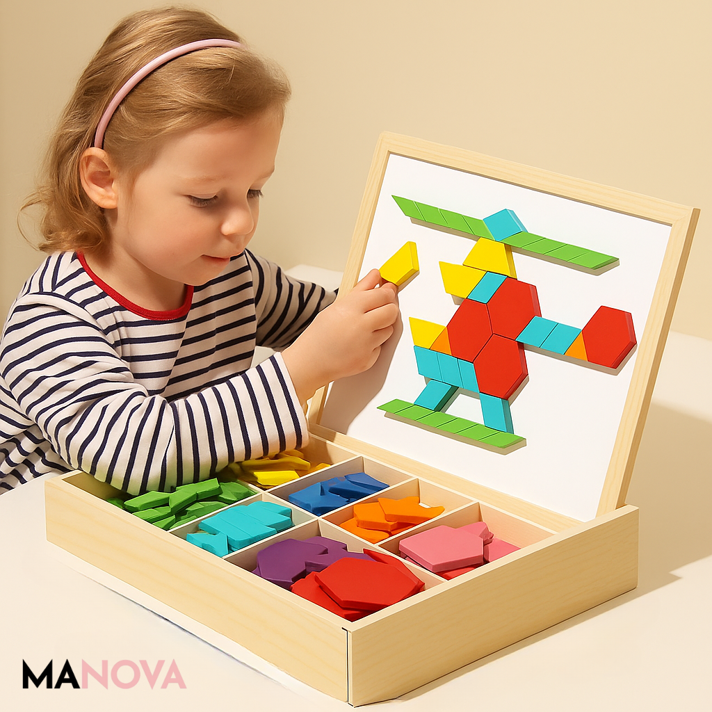 MagniPlay – Magnetisch houten puzzelspel | 50% KORTING