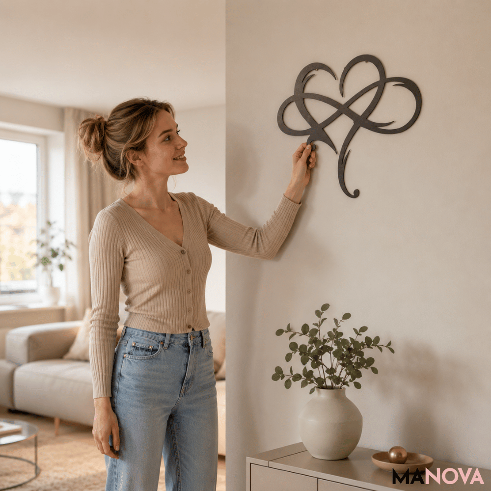 EternalLove — Roestvrijstalen Wanddecoratie | 50% KORTING