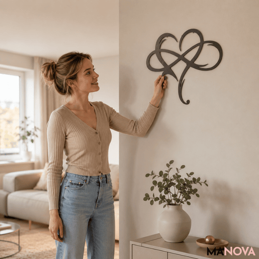 EternalLove — Roestvrijstalen Wanddecoratie | 50% KORTING