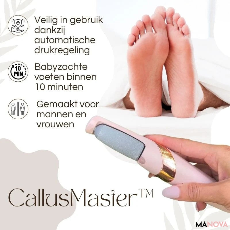 CallusMaster™ – Elektrische Eeltverwijderaar voor Zachte & Verzorgde Voeten | 50% KORTING
