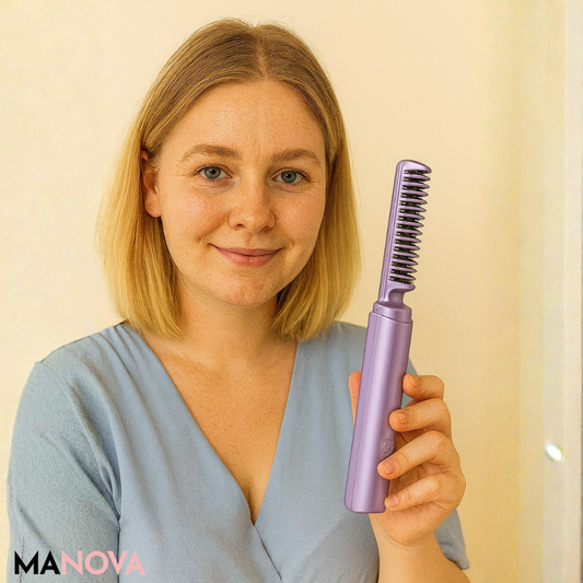 HeatComb - Oplaadbare 2-in-1 haarborstel voor stijltang en krultang | 50% KORTING