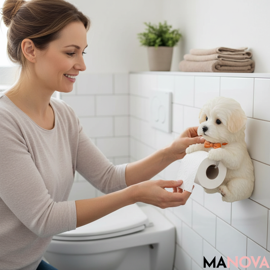 PuppyHolder – Toiletrolhouder met Stijl | 50% KORTING