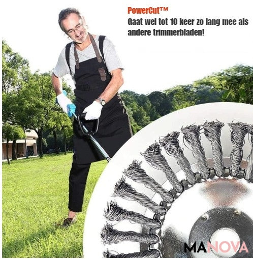 PowerCut – Stalen Trimmerblad 360° | 50% KORTING