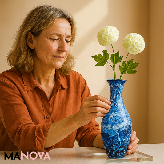 PuzzleBloom – 3D Puzzelvaas met Waterbeker | 50% KORTING