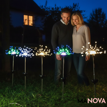 SolarSpark – Luxe Vuurwerk Tuinlamp | 50% KORTING