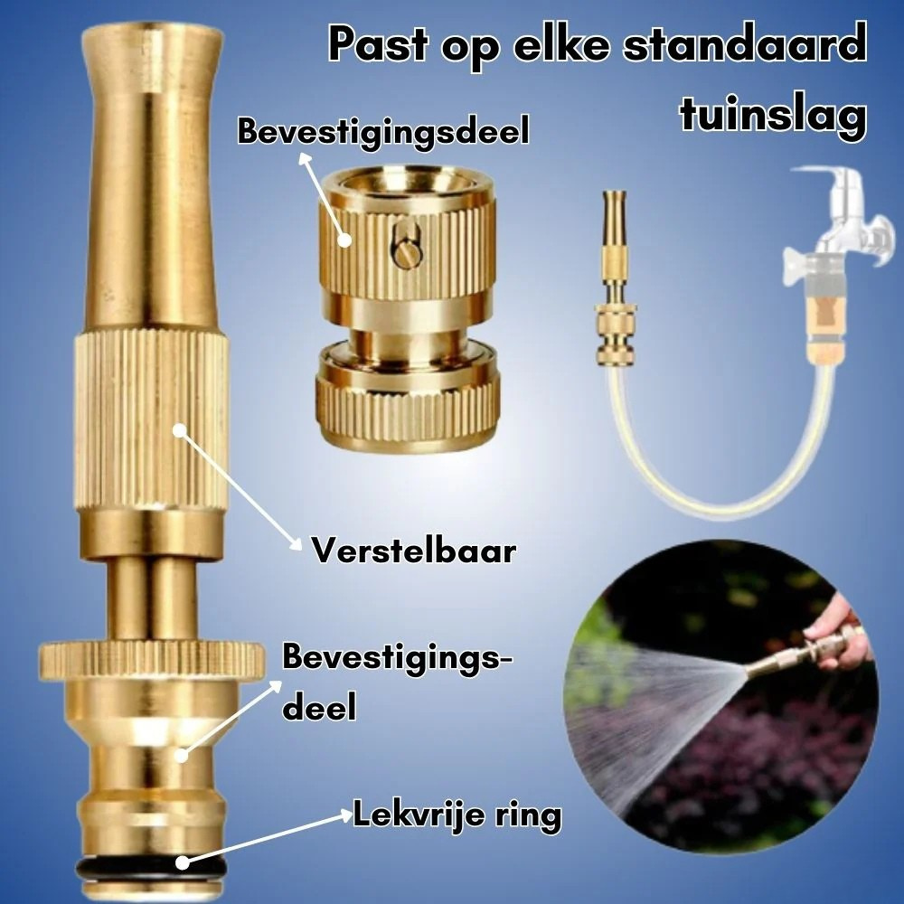 JetSpray – Verstelbare Hogedruk Sproeikop | 50% KORTING