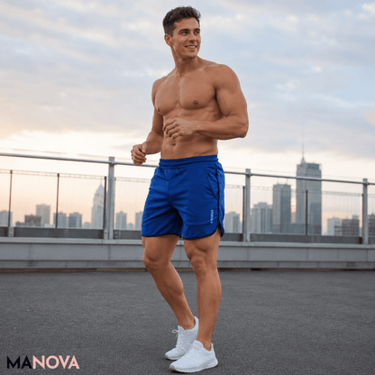 Fabio — Sportshorts met monogramdesign | 50% KORTING