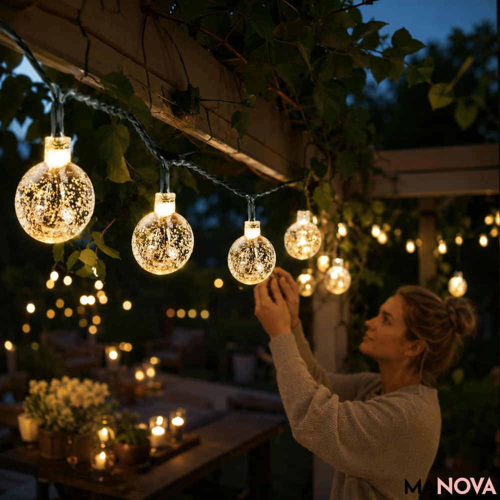 SolarGlow — Tuin Lichtsnoer | 50% KORTING