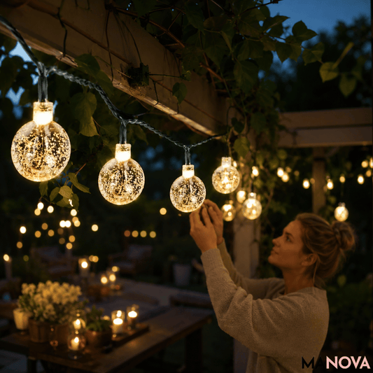SolarGlow — Tuin Lichtsnoer | 50% KORTING
