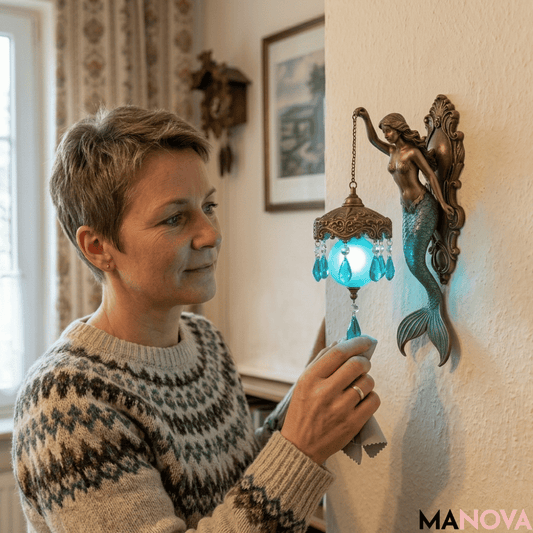 LuminaraMermaid — Fantasy Wandlamp | 50% KORTING