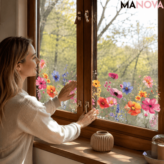 LumaFlor – Bloemen Raamfolie | 1+1 GRATIS