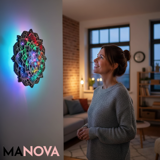 Lumora – Mandala LED-wandlamp  | 50% KORTING