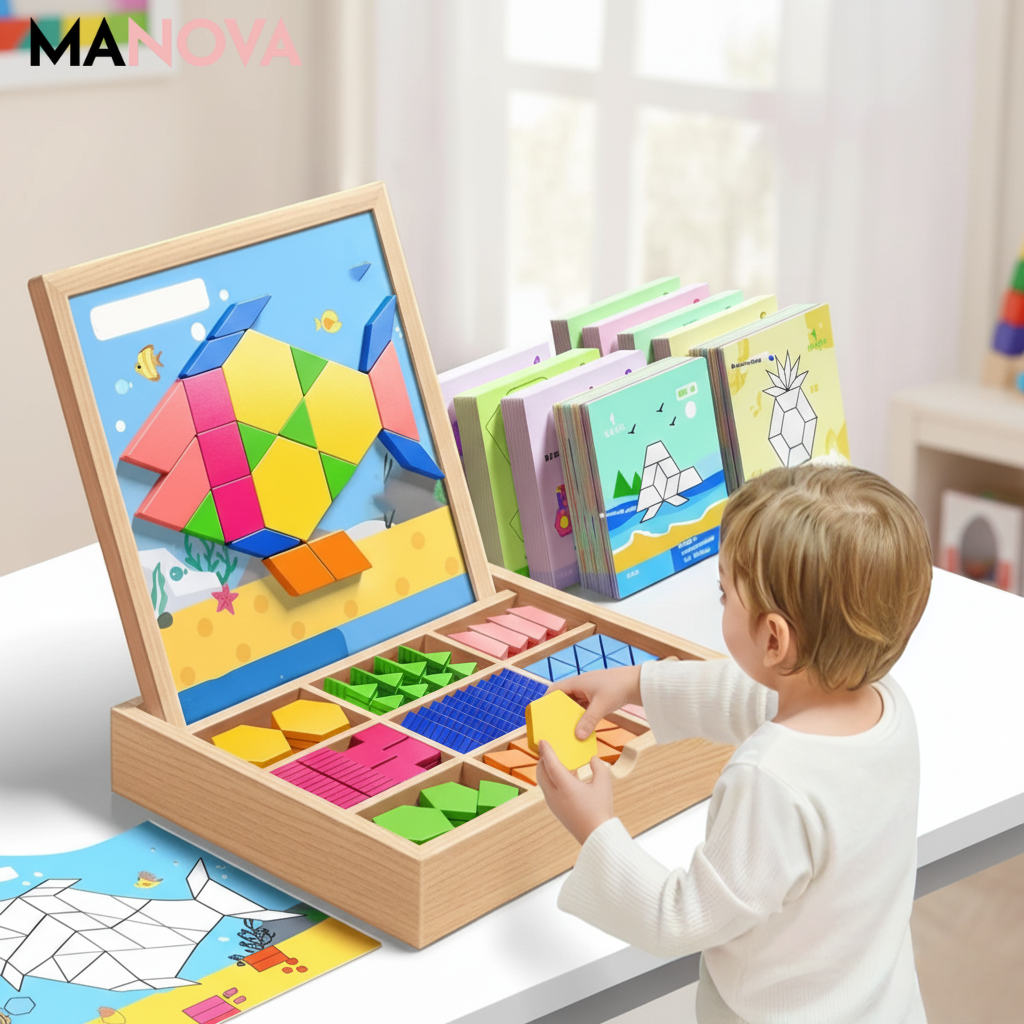 MagniPlay – Magnetisch houten puzzelspel | 50% KORTING