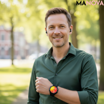 SmartFusion Pro – Smartwatch met Oordopjes | 50% KORTING