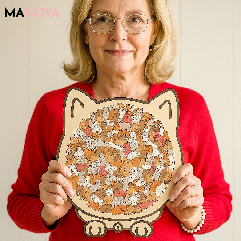 Mila – Morandi kattenpuzzel van 135 stukjes | 2+1 GRATIS