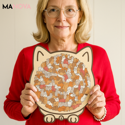 Mila – Morandi kattenpuzzel van 135 stukjes | 2+1 GRATIS