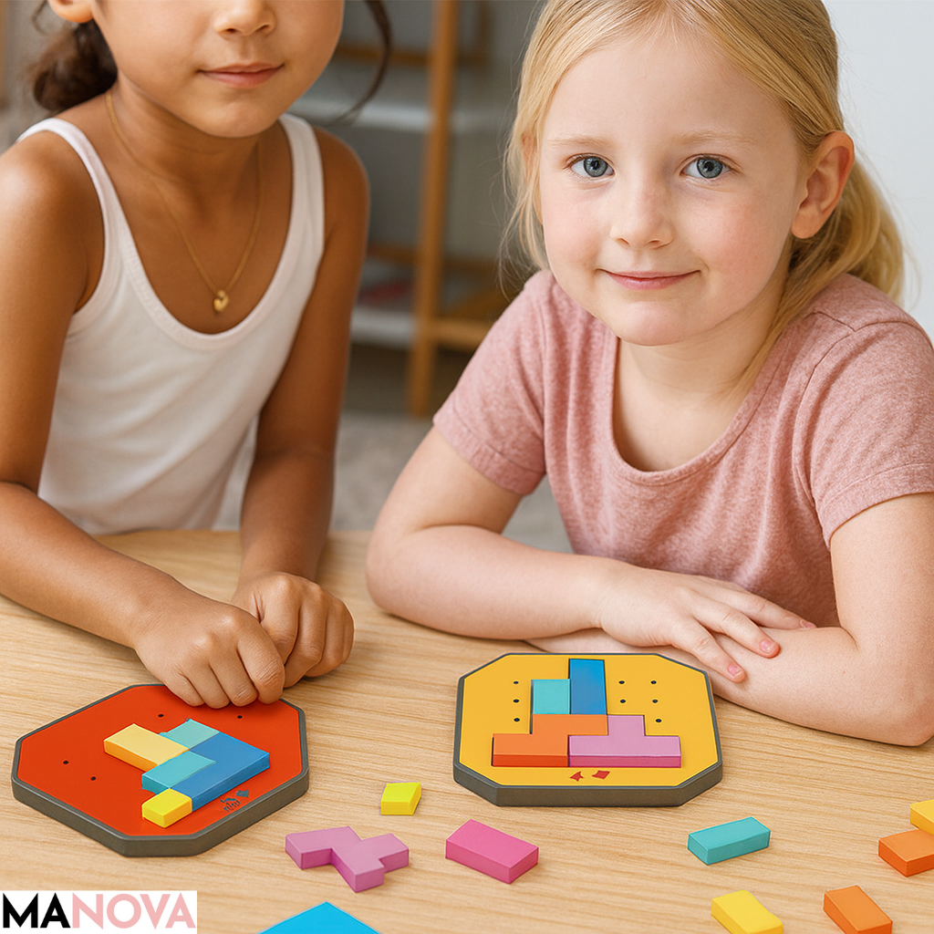 ColorFun – Kleurrijk blokkenpuzzelspel (128 stukjes) | 50% KORTING