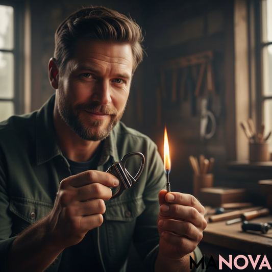 FlameMate – Herbruikbare Survival Aansteker | 1+1 GRATIS