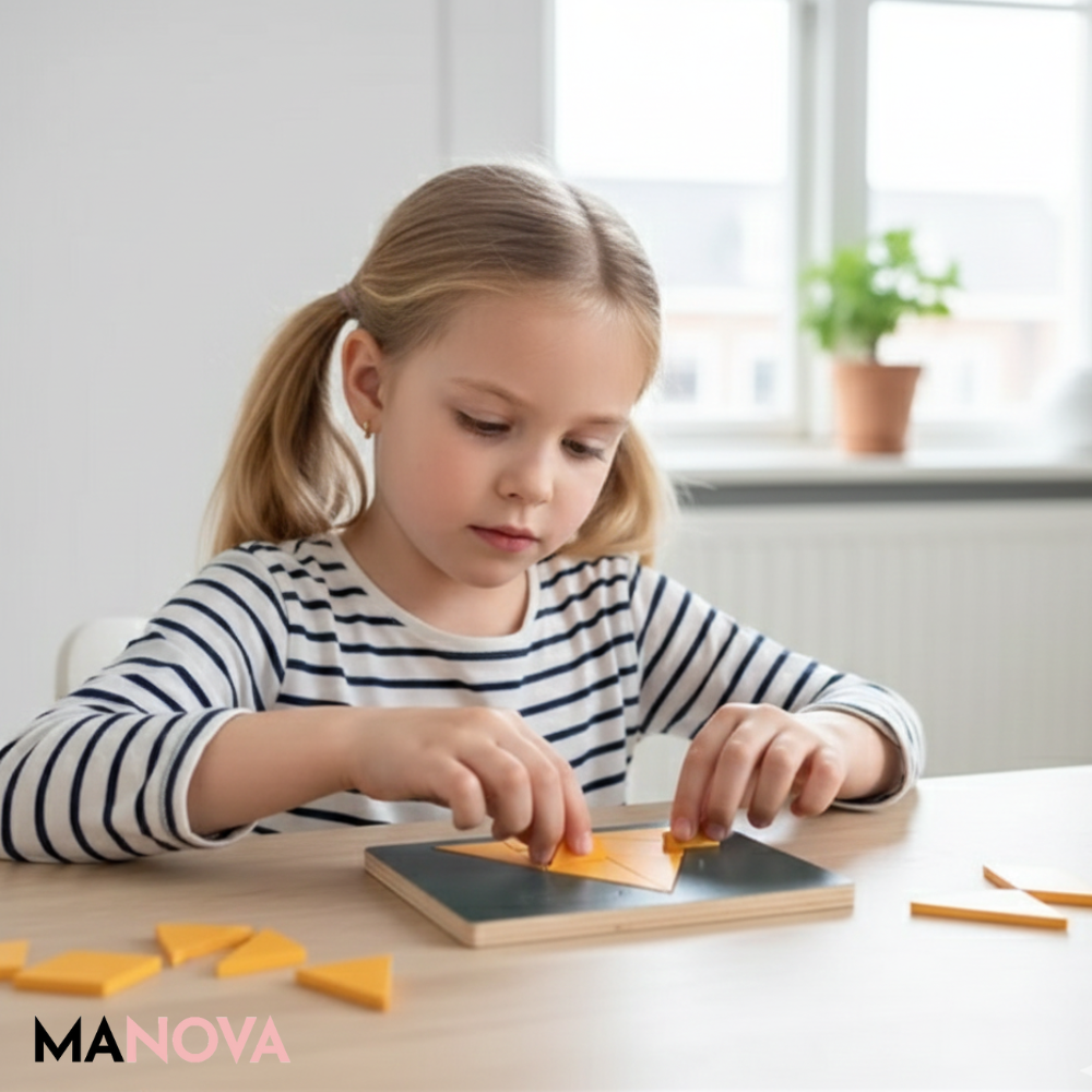 MindFlex - Breinpuzzel Houten Tangram | 50% KORTING