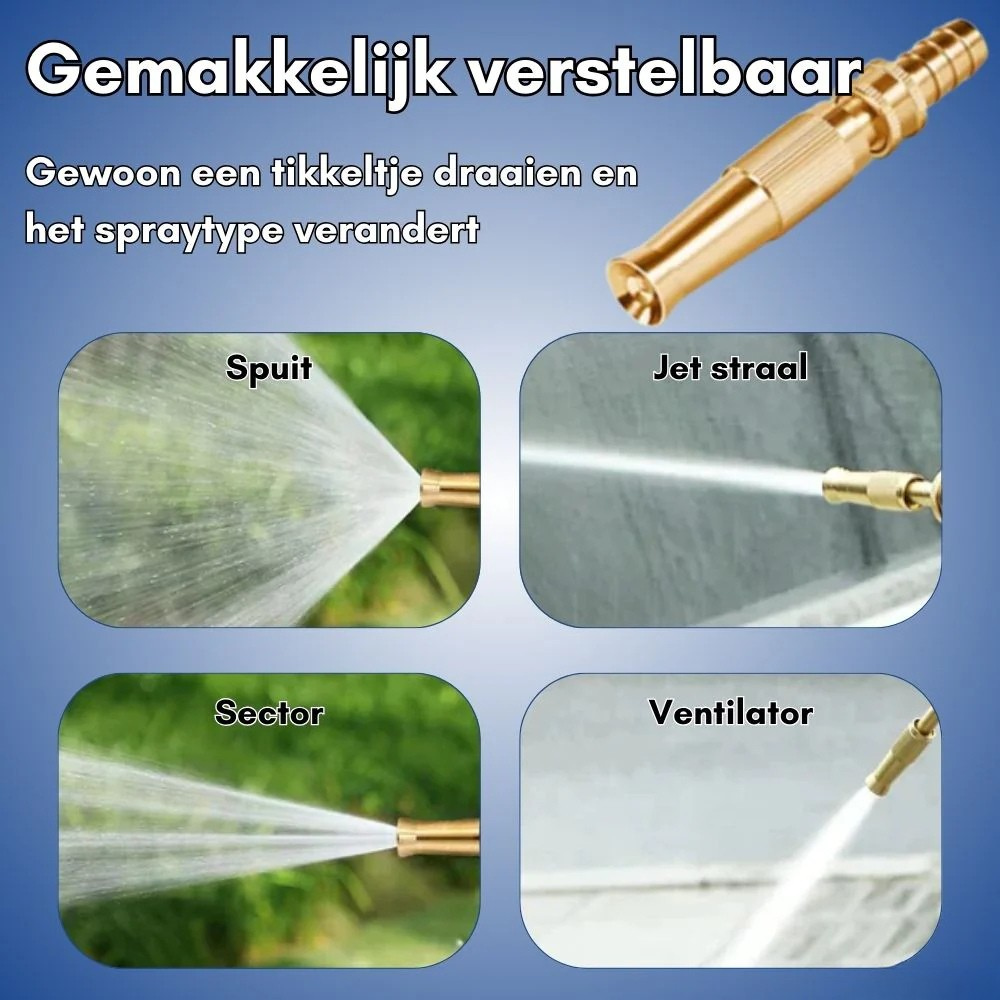 JetSpray – Verstelbare Hogedruk Sproeikop | 50% KORTING