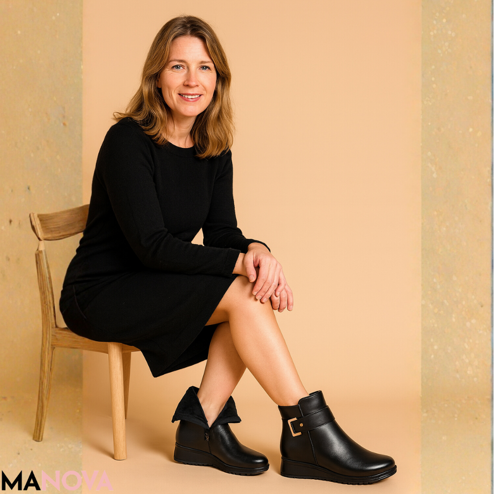 Helena – Leren Comfortschoenen | 50% KORTING