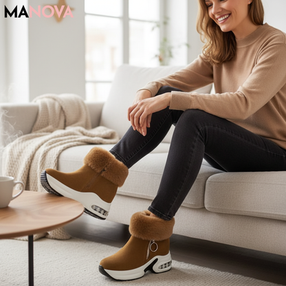 Emma – Warme & Stijlvolle Enkellaarsjes | 50% KORTING