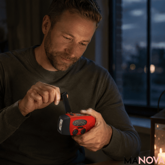 PulseGuard — Noodradio met Altijd Stroom | 50% KORTING