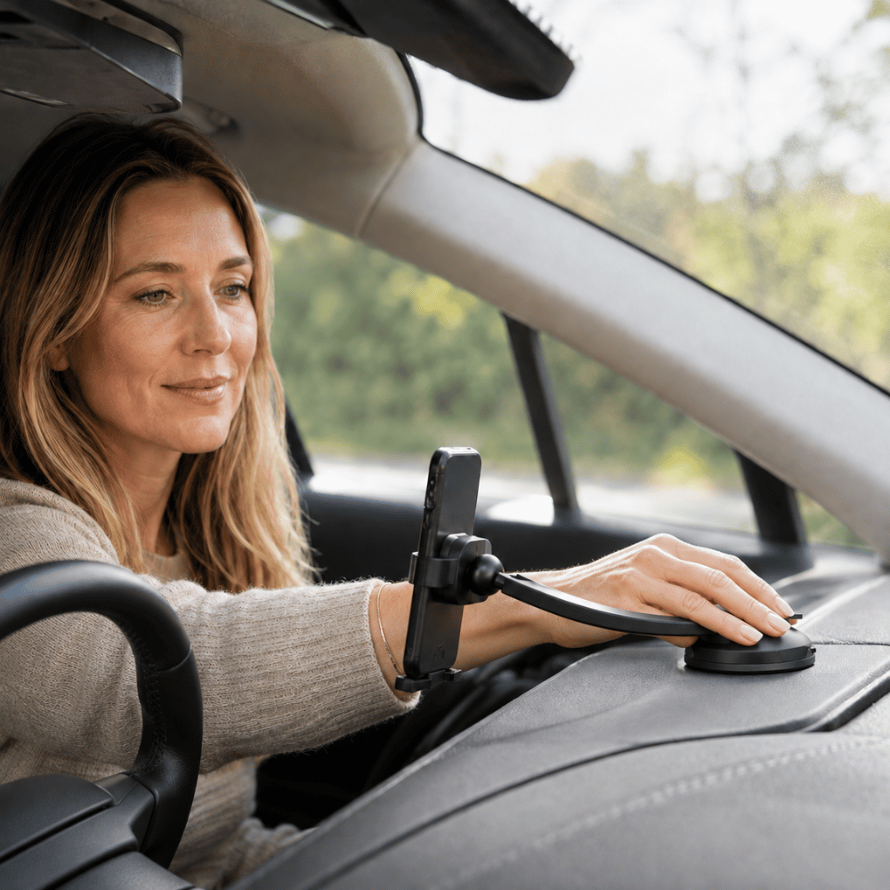 FlexiGrip — Flexibele Auto Zuignapbasis | 1+1 GRATIS