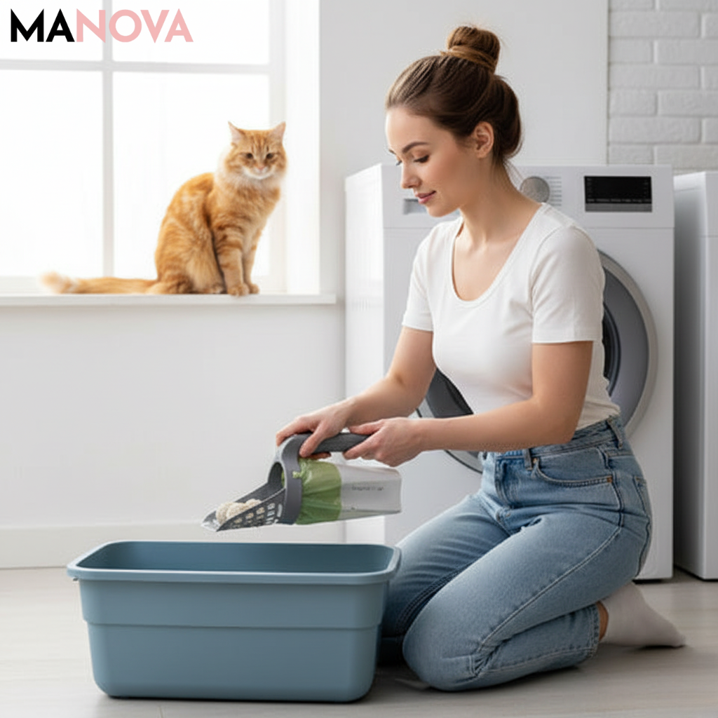 PetClean – Geurvrij Kattenbakschep-Set | 50% KORTING