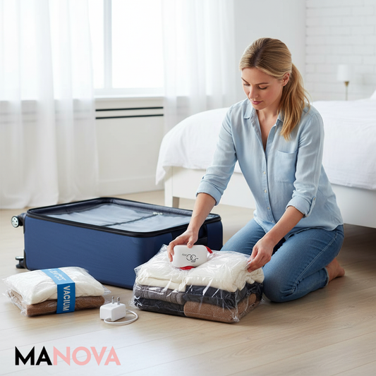 SpaceSaver – USB Compressieset voor Reizen | 50% KORTING