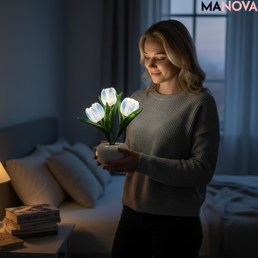 BloomGlow – Lichtgevende Tulpenlamp | 50% KORTING