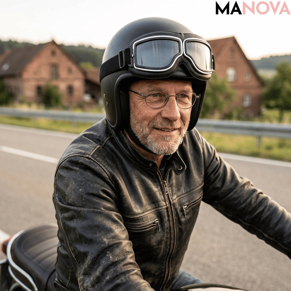 RideGuard — Vintage Rijdersbril | 50% KORTING