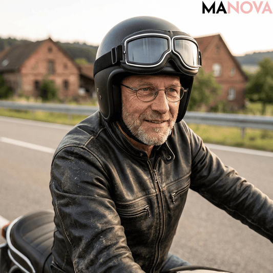 RideGuard — Vintage Rijdersbril | 50% KORTING