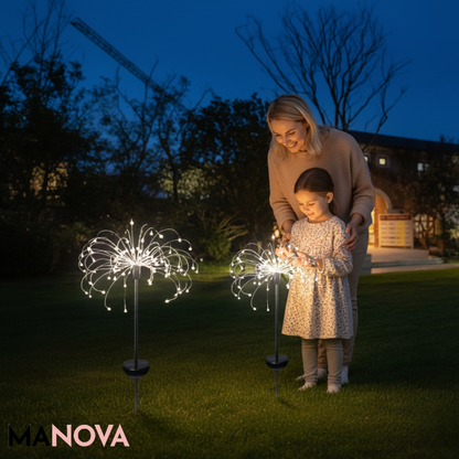 SolarSpark – Luxe Vuurwerk Tuinlamp | 50% KORTING