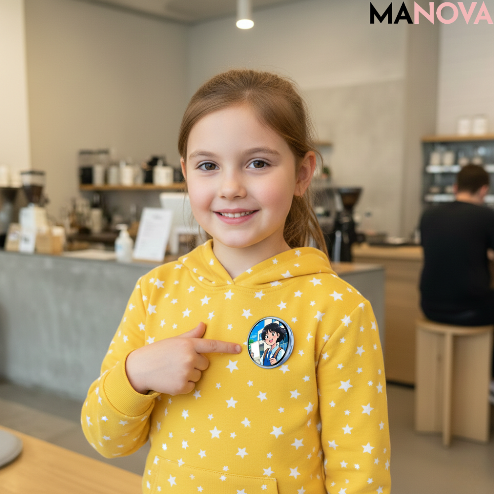 GlowBadge – Digitale Display E-Badge 2026 | 50% KORTING